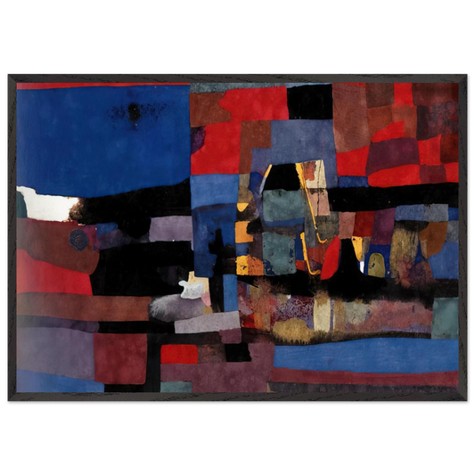 Untitled - 1952 N2 - Alberto Burri Framed Art Print – Black Wooden Frame - Default Title - -Framed Art Print