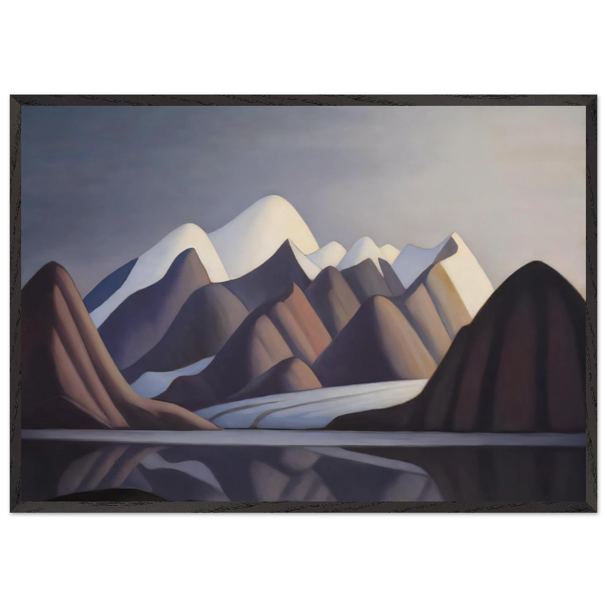 Mount Thule Bylot Island - 1930 - Lawren Harris Framed Art Print – Black Wooden Frame - Default Title - -Framed Art Print