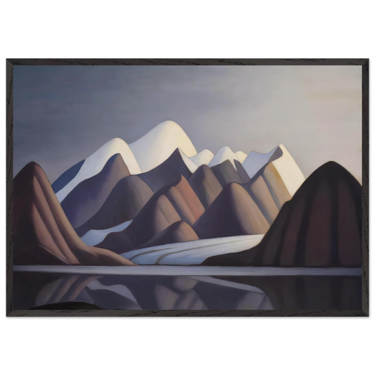 Mount Thule Bylot Island - 1930 - Lawren Harris Framed Art Print – Black Wooden Frame - Default Title - -Framed Art Print