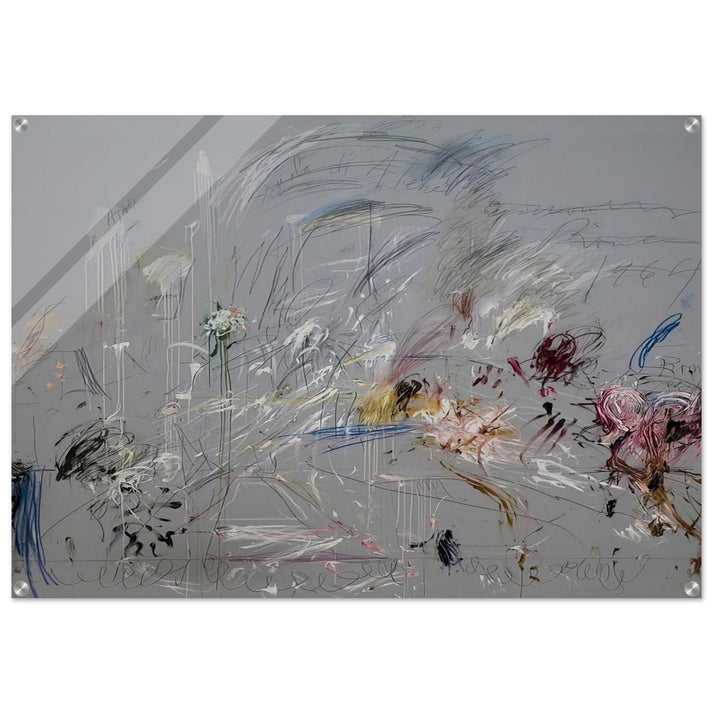 School of Athens - Cy Twombly Acrylic Print - 70x100 cm / 28x40″ inches