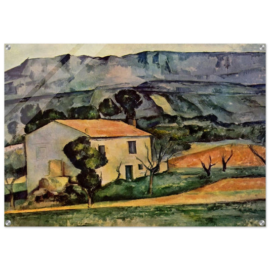 Houses in Provence, near Gardanne - Paul Cézanne Acrylic Print - 70x100 cm / 28x40″ inches