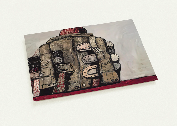 BACK VIEW By Philip Guston Pack of 10 Post Cards | Philip Guston Post Cards | A6 (10.5 x 14.8 cm) - 4.1 x 5.8 inches