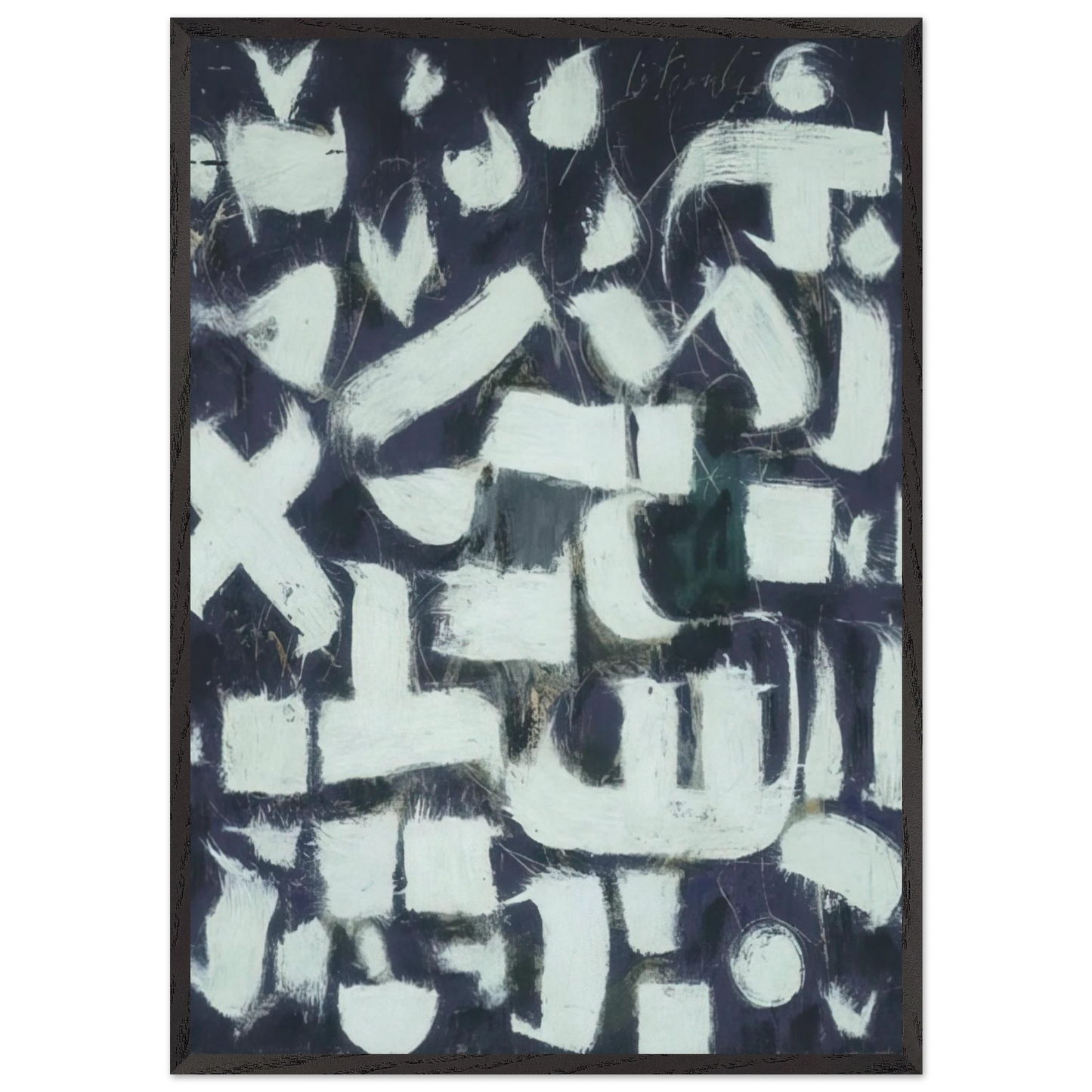 Number 14 - 1949 - Bradley Walker Tomlin Framed Art Print – Black Wooden Frame - Default Title - -Framed Art Print