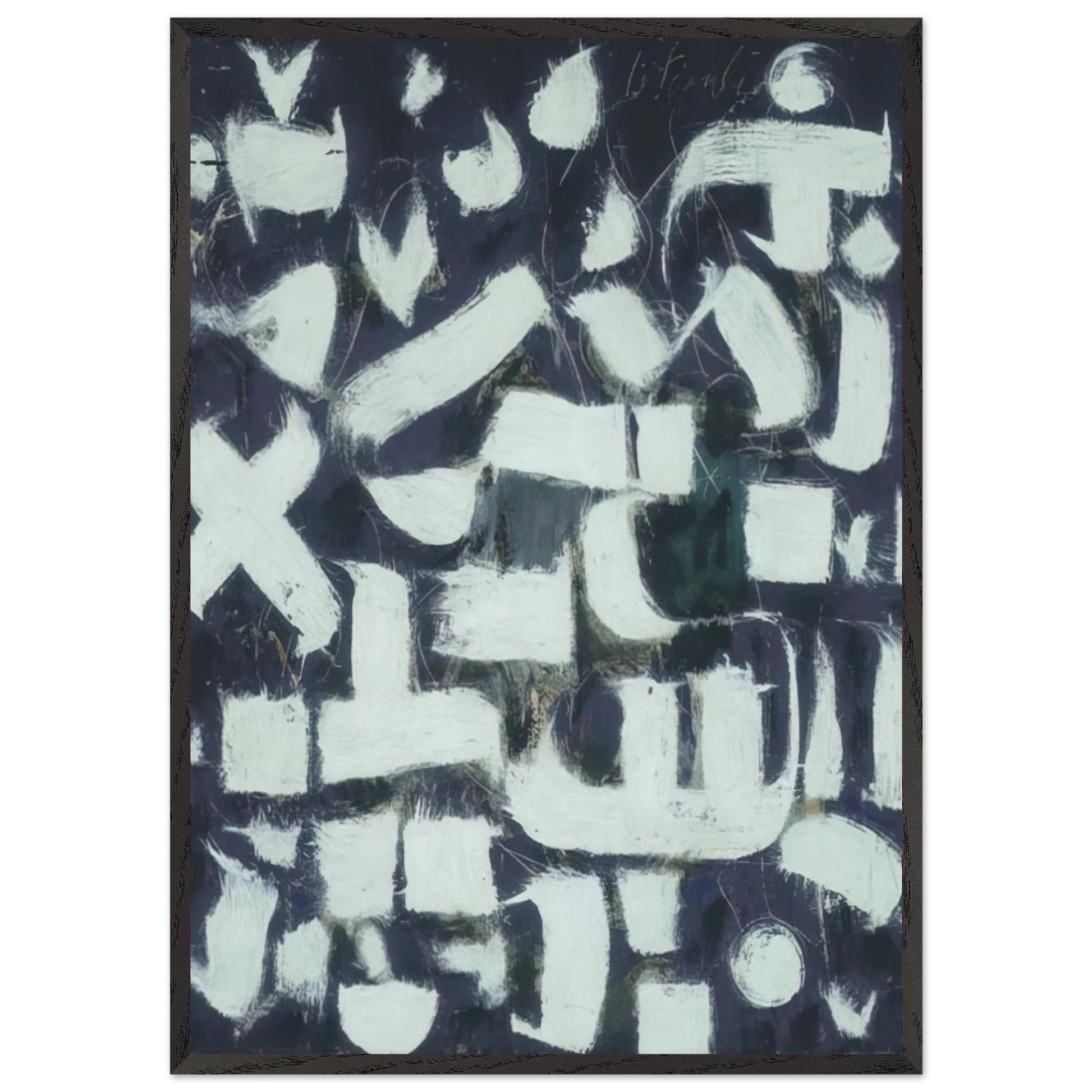 Number 14 - 1949 - Bradley Walker Tomlin Framed Art Print – Black Wooden Frame - Default Title - -Framed Art Print