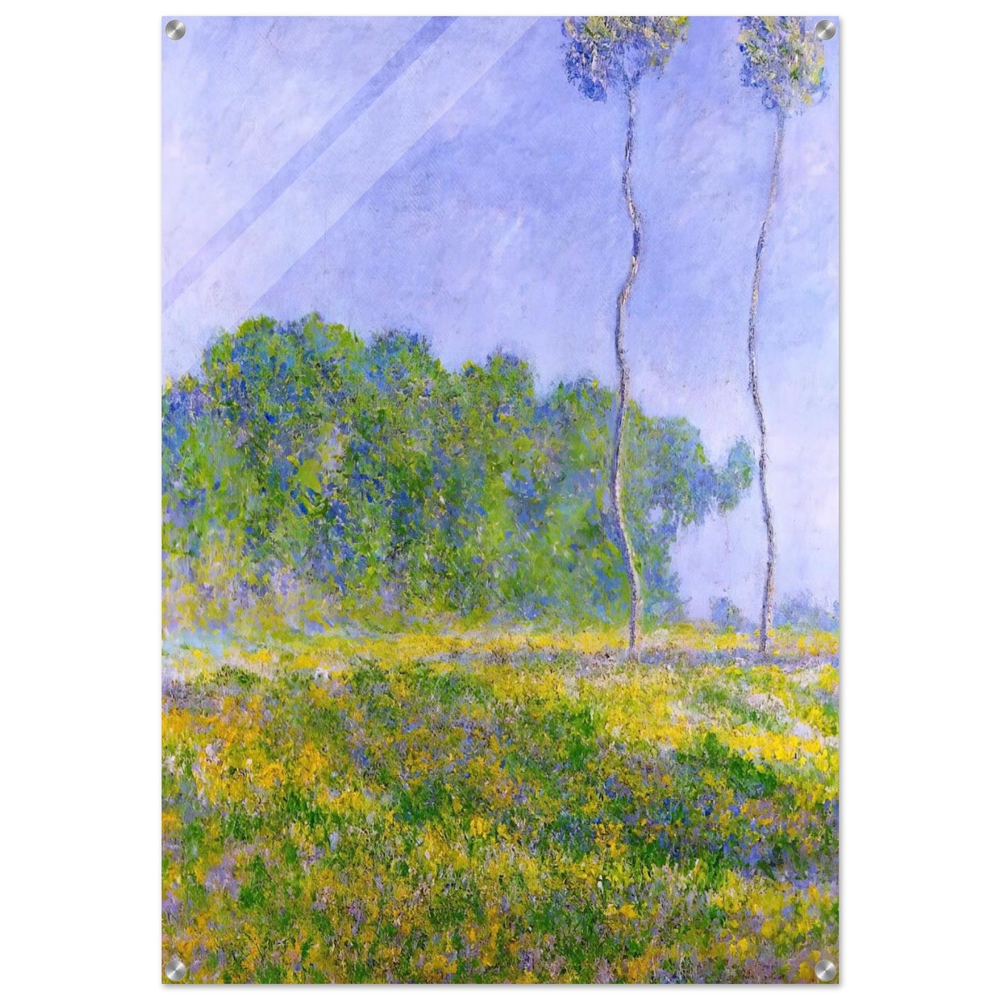 Spring Landscape - claude monet Acrylic Print - 70x100 cm / 28x40″ inches | claude monet Wall Art | claude monet Prints