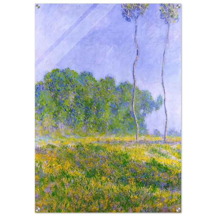 Spring Landscape - claude monet Acrylic Print - 70x100 cm / 28x40″ inches | claude monet Wall Art | claude monet Prints