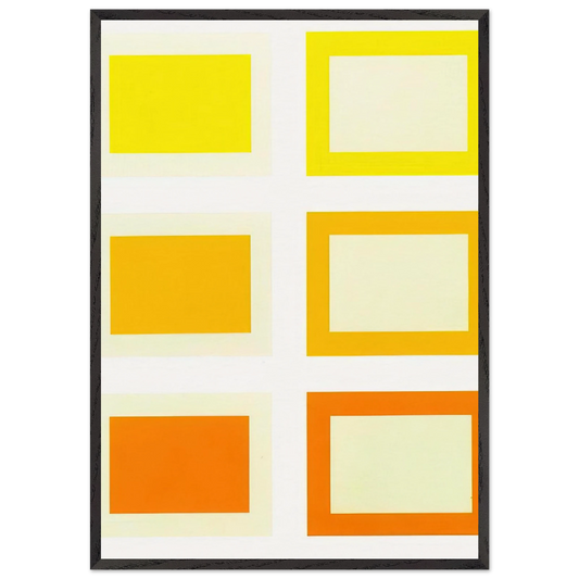 Untitled Schellmann 187-192 - 1990 - Donald Judd Framed Art Print – Black Wooden Frame - Default Title - -Framed Art Print