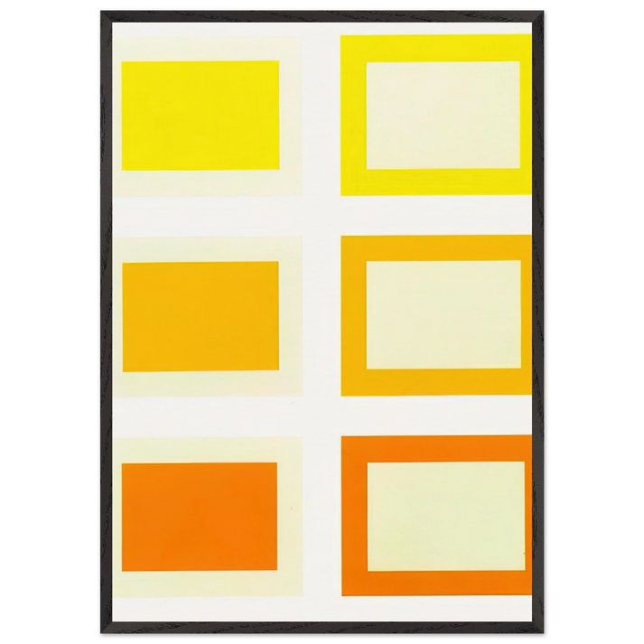 Untitled Schellmann 187-192 - 1990 - Donald Judd 70x100 cm / 28x40 inches Framed Art Print – Black Wooden Frame