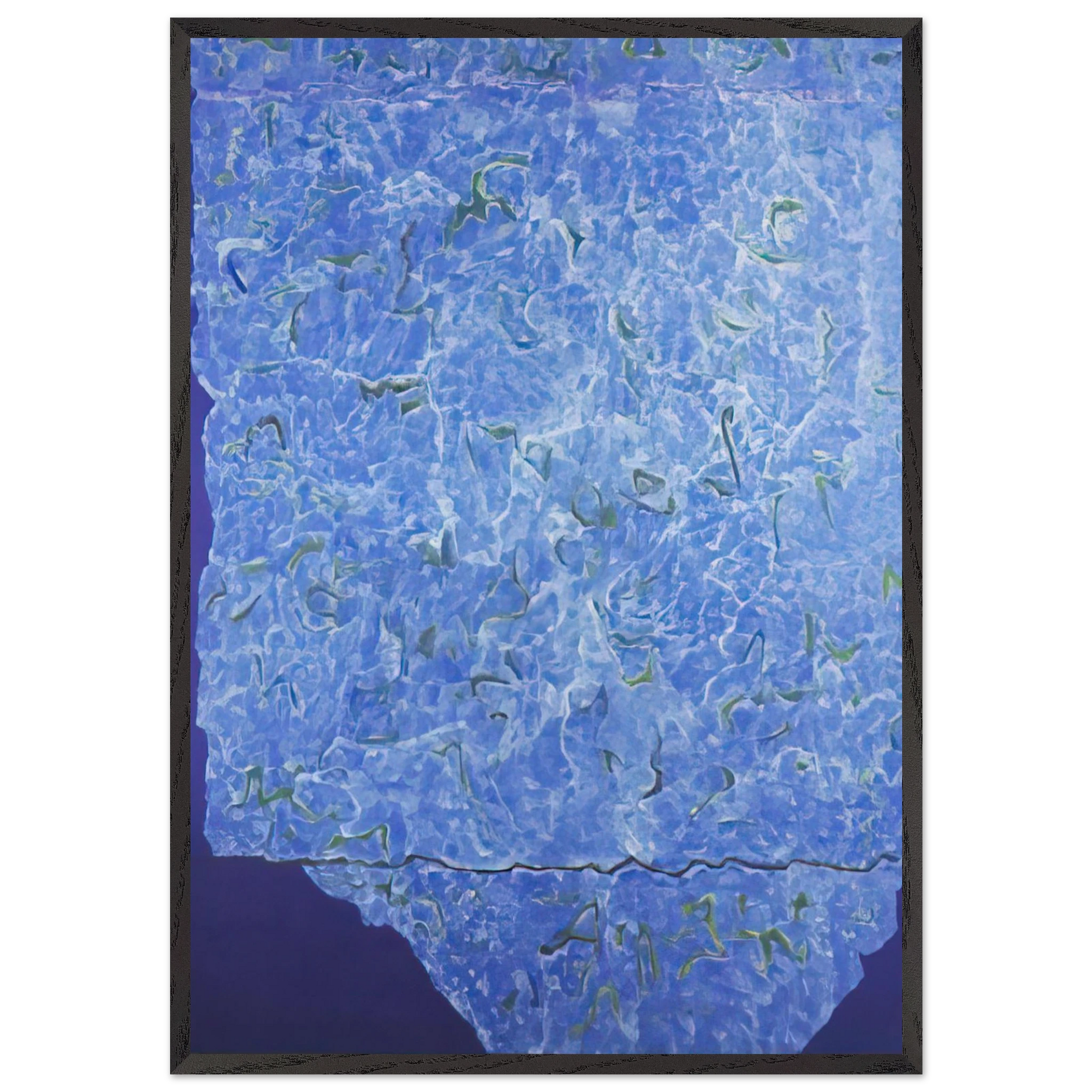 Infinity Field Jerusalem Series 3rd Letter - 1985 - Theodoros Stamos Framed Art Print – Black Wooden Frame - Default Title - -Framed Art Print