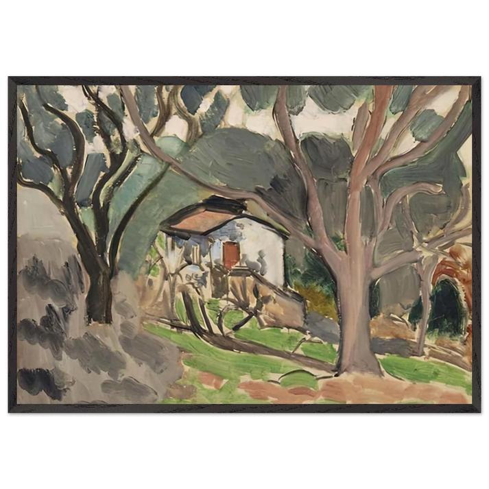 LA MAISONNETTE 1919 - Henri Matisse 70x100 cm / 28x40 inches Framed Art Print – Black Wooden Frame