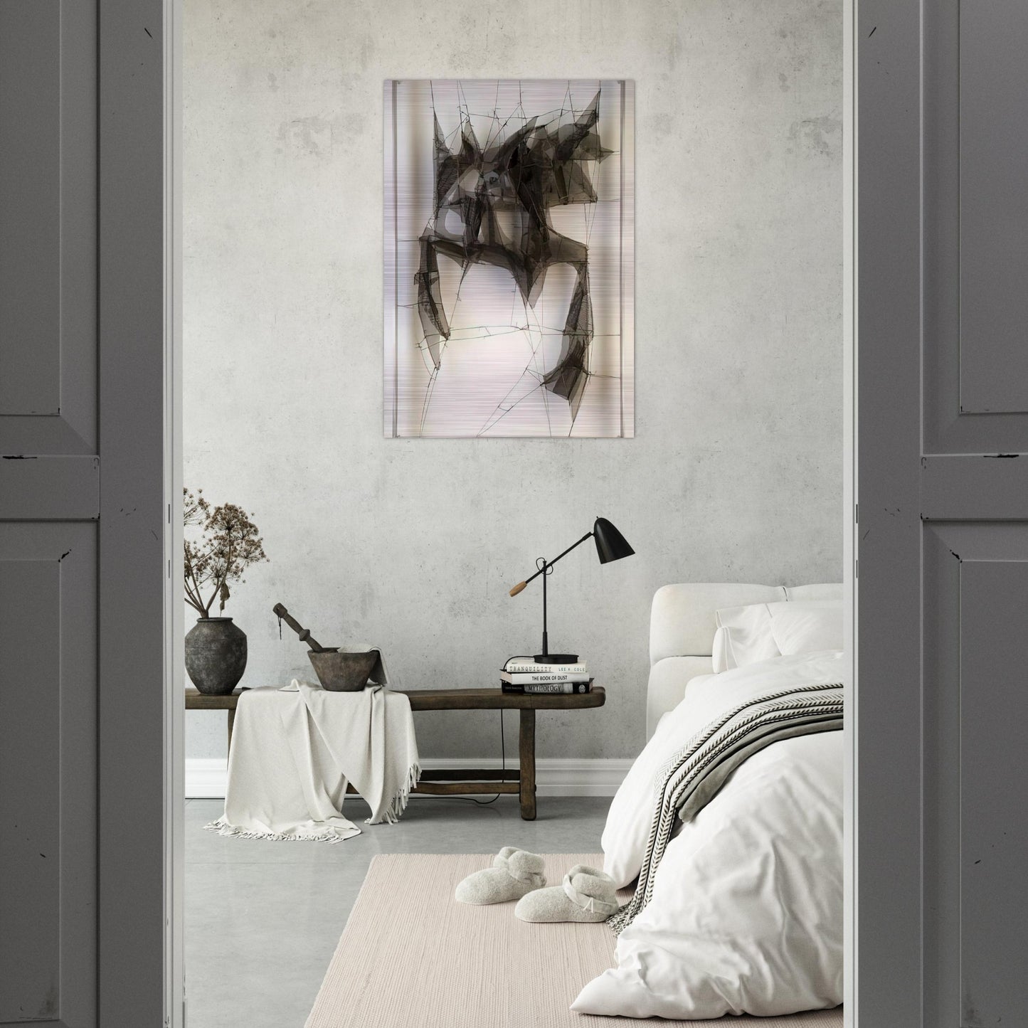 Metamorfosis Nocturno - 1960 - Manuel Rivera Brushed Aluminum Print - 70x100 cm / 28x40 inches | Manuel Rivera Aluminum Print | Manuel Rivera Prints