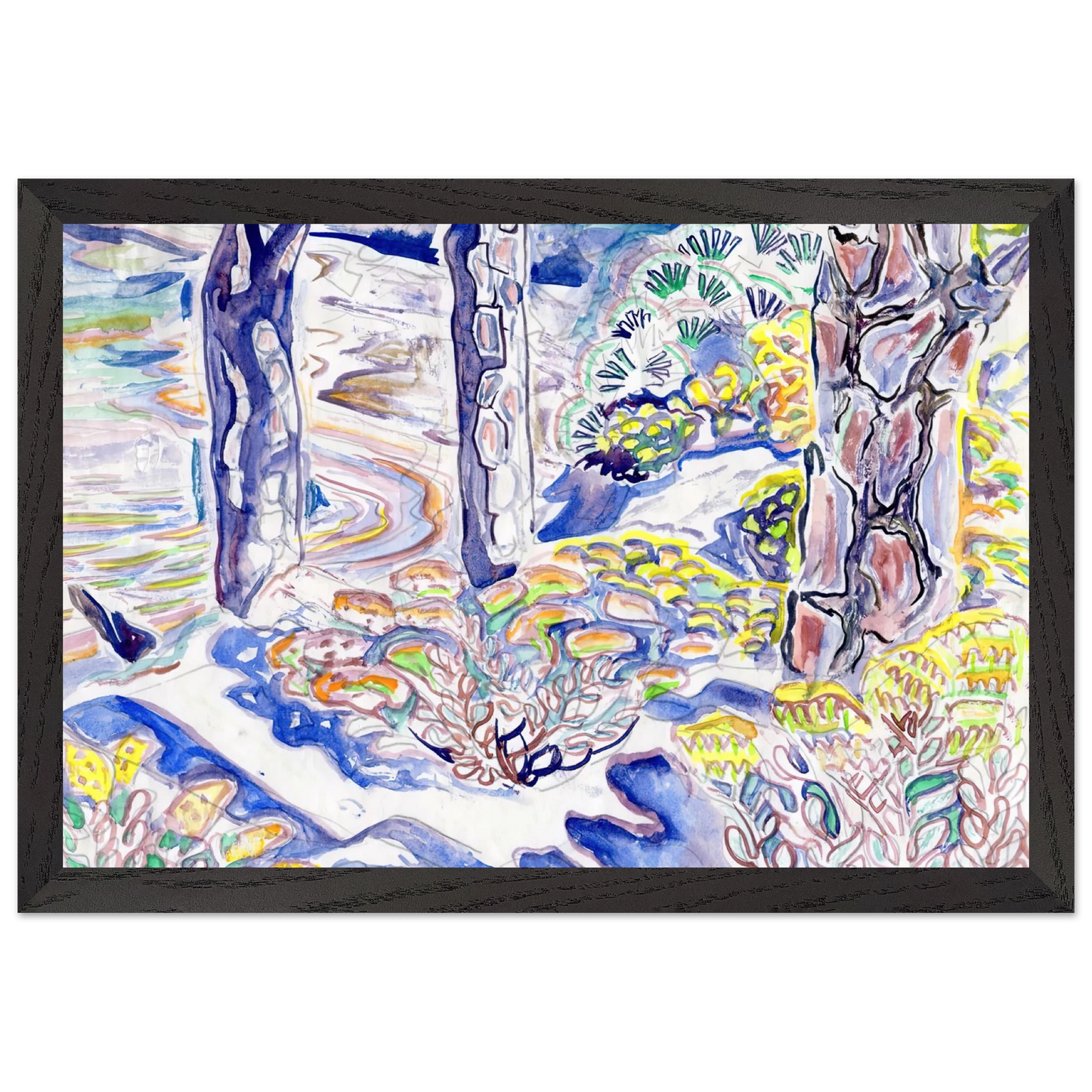 Walter Inglis Anderson - Walter Anderson Wall art - A3 (29.7 x 42  cm) - Premium Wooden Framed Poster With Fine Art Paper - White frame