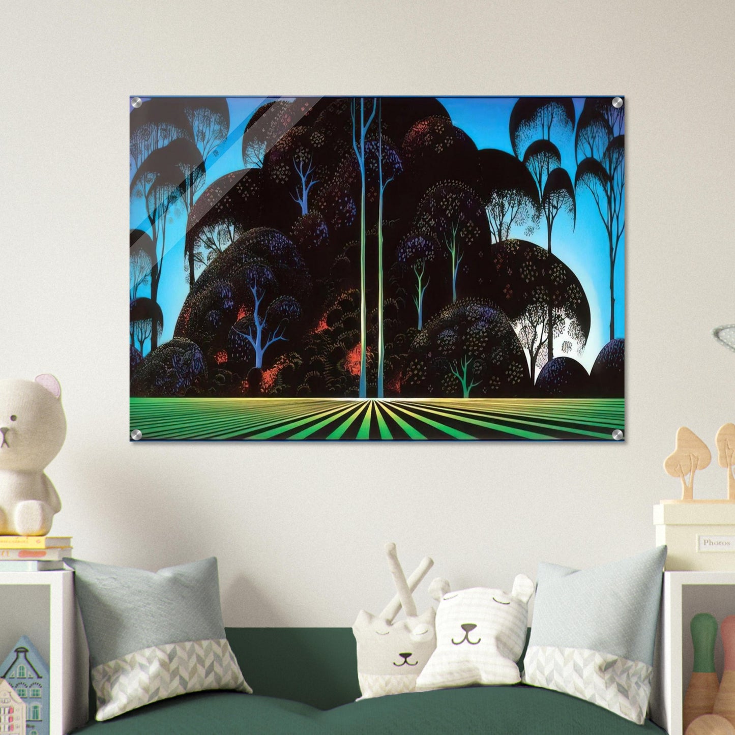 Forest Bouquet - Eyvind Earle Acrylic Print - 70x100 cm / 28x40″ inches | Eyvind Earle Wall Art | Eyvind Earle Prints