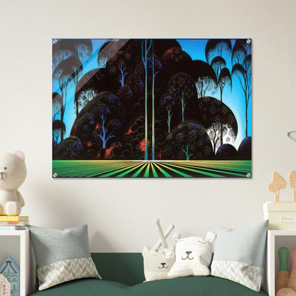 Forest Bouquet - Eyvind Earle Acrylic Print - 70x100 cm / 28x40″ inches | Eyvind Earle Wall Art | Eyvind Earle Prints