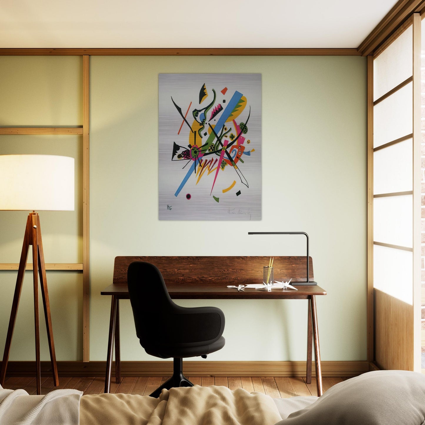 SMALL WORLDS 1922 - Wassily Kandinsky Brushed Aluminum Print - 70x100 cm / 28x40 inches | Wassily Kandinsky Aluminum Print | Wassily Kandinsky Prints