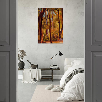 LANDSCAPE OF CASCINE - Giorgio de Chirico Brushed Aluminum Print - 70x100 cm / 28x40 inches | Giorgio de Chirico Aluminum Print | Giorgio de Chirico Prints