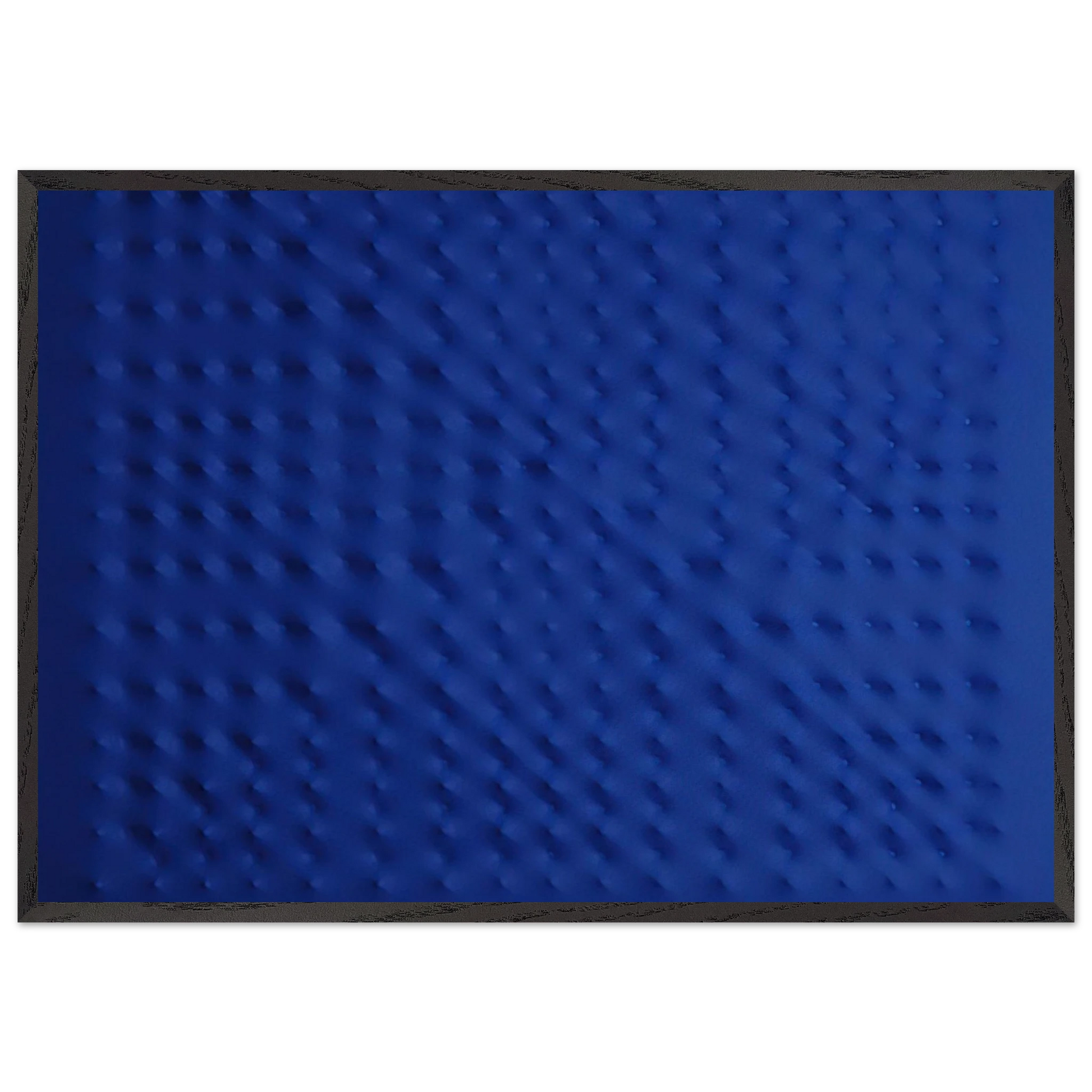 Untitled - 2009 N2 - Enrico Castellani Framed Art Print – Black Wooden Frame - Default Title - -Framed Art Print