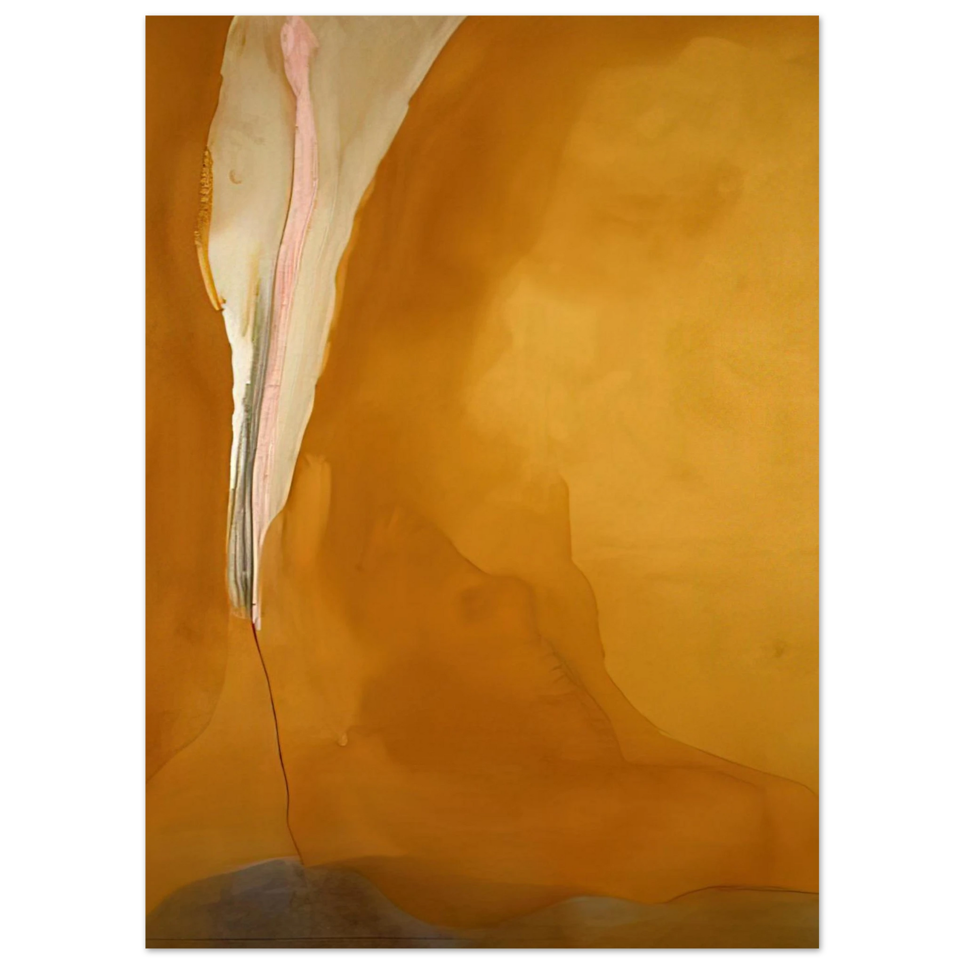 Helen Frankenthaler - Coral Wedge - 1972 Wall art - 13x18 cm / 5x7 inches - Premium Wooden Framed Poster With Fine Art Paper - Black frame