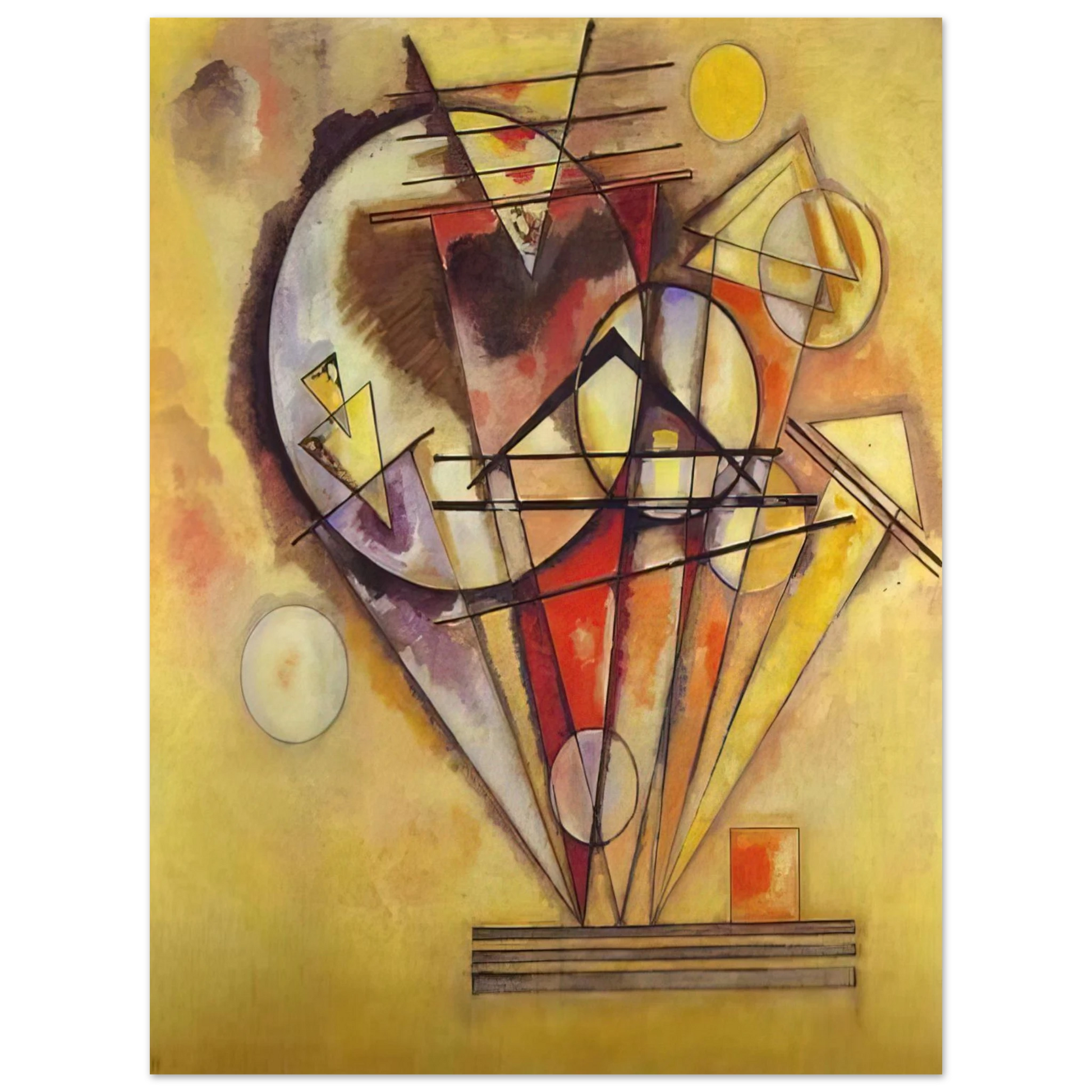 Wassily Kandinsky - ON THE POINTS 1928 Fine Art Poster - Default Title