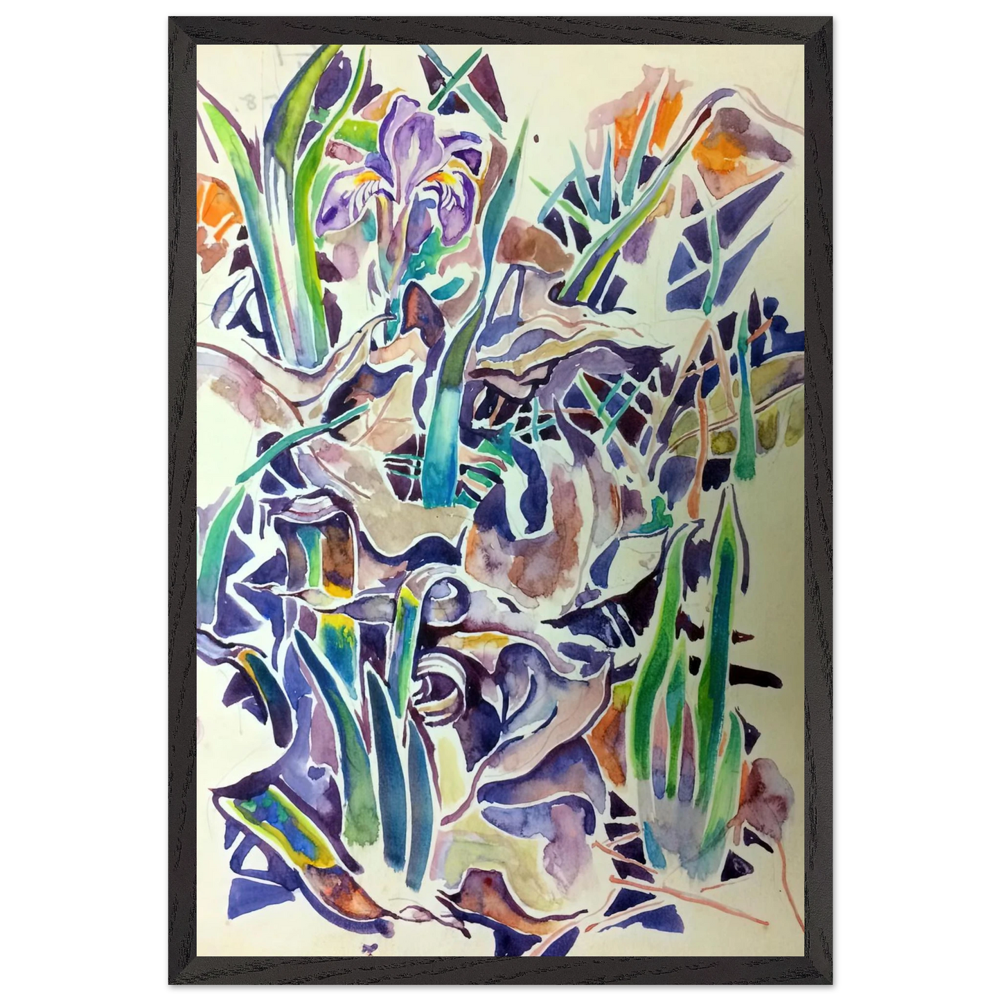 Walter Inglis Anderson - Walter Anderson Wall art - 21x29.7 cm / 8x12" - Premium Wooden Framed Poster With Fine Art Paper - White frame