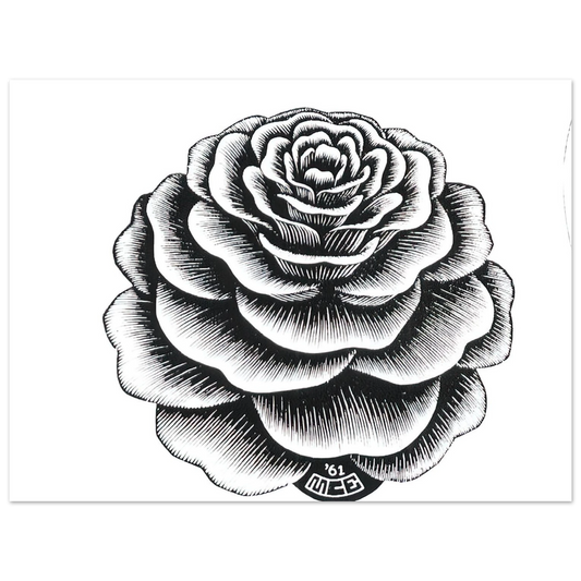 MC Escher - FLOWER 1 Wall Art - 21x29.7 cm / 8x12" - Fine Art Poster - -