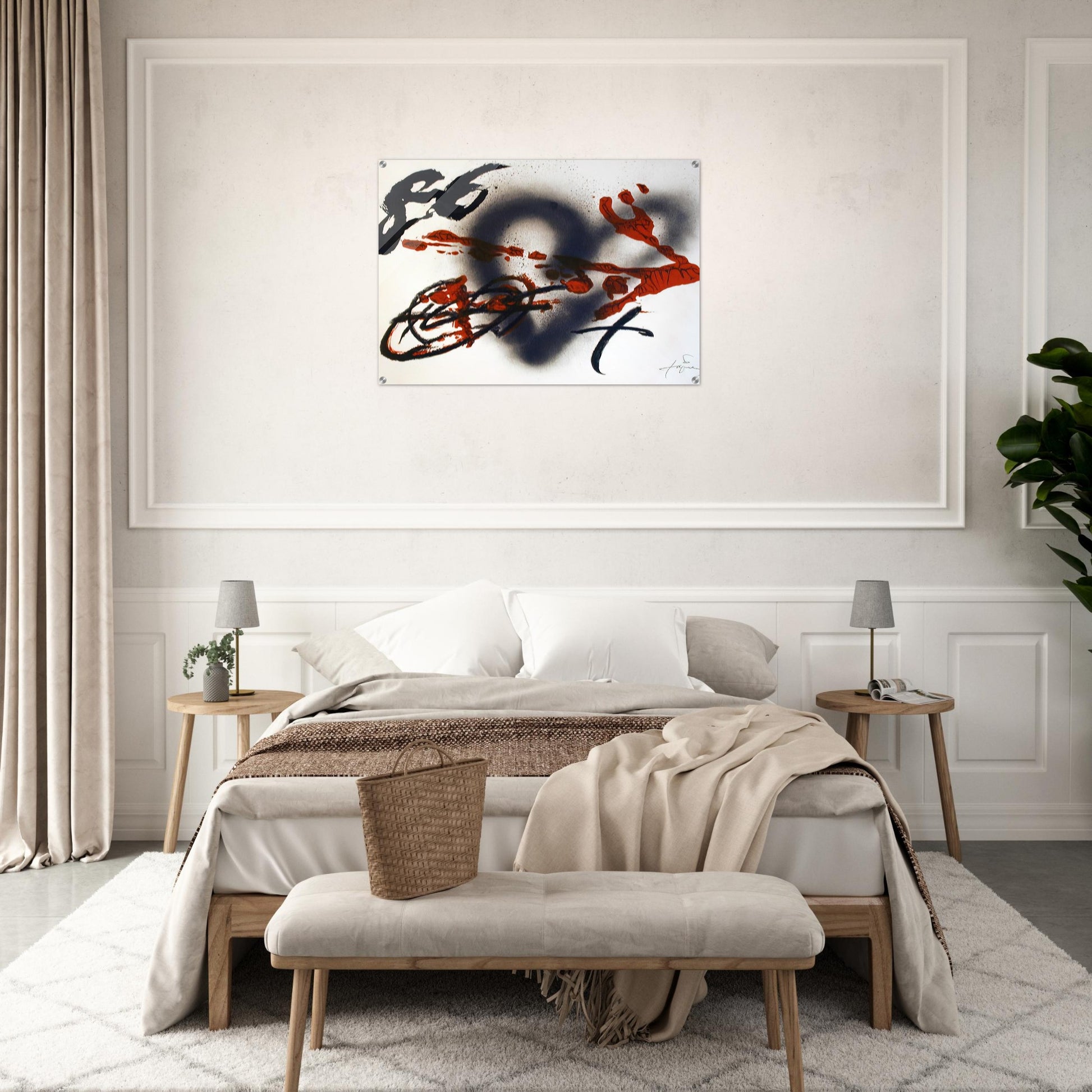 COEUR ET FLECHE 1985 - Antoni Tapies Acrylic Print - 70x100 cm / 28x40″ inches | Antoni Tapies Wall Art | Antoni Tapies Prints