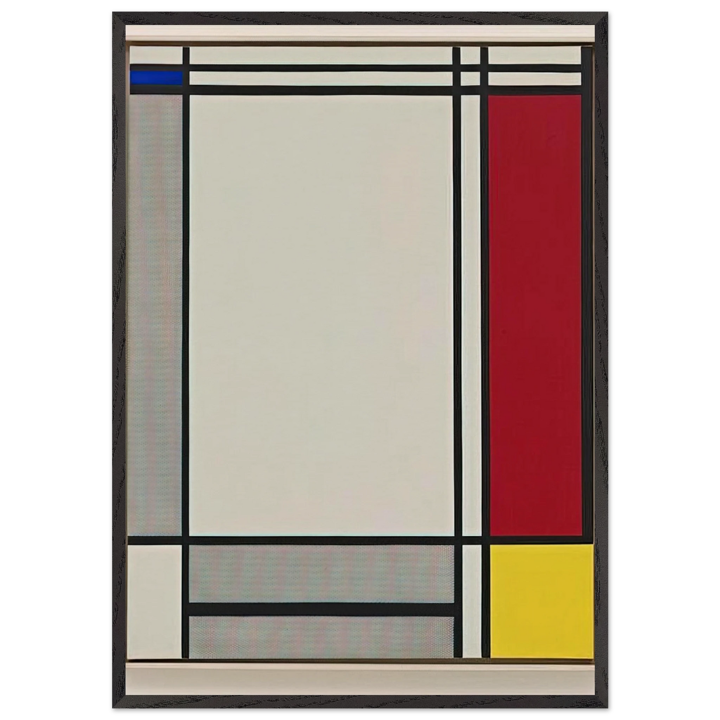 NON OBJECTIVE I 1964 - Roy Lichtenstein Framed Art Print – Black Wooden Frame - Default Title - -Framed Art Print