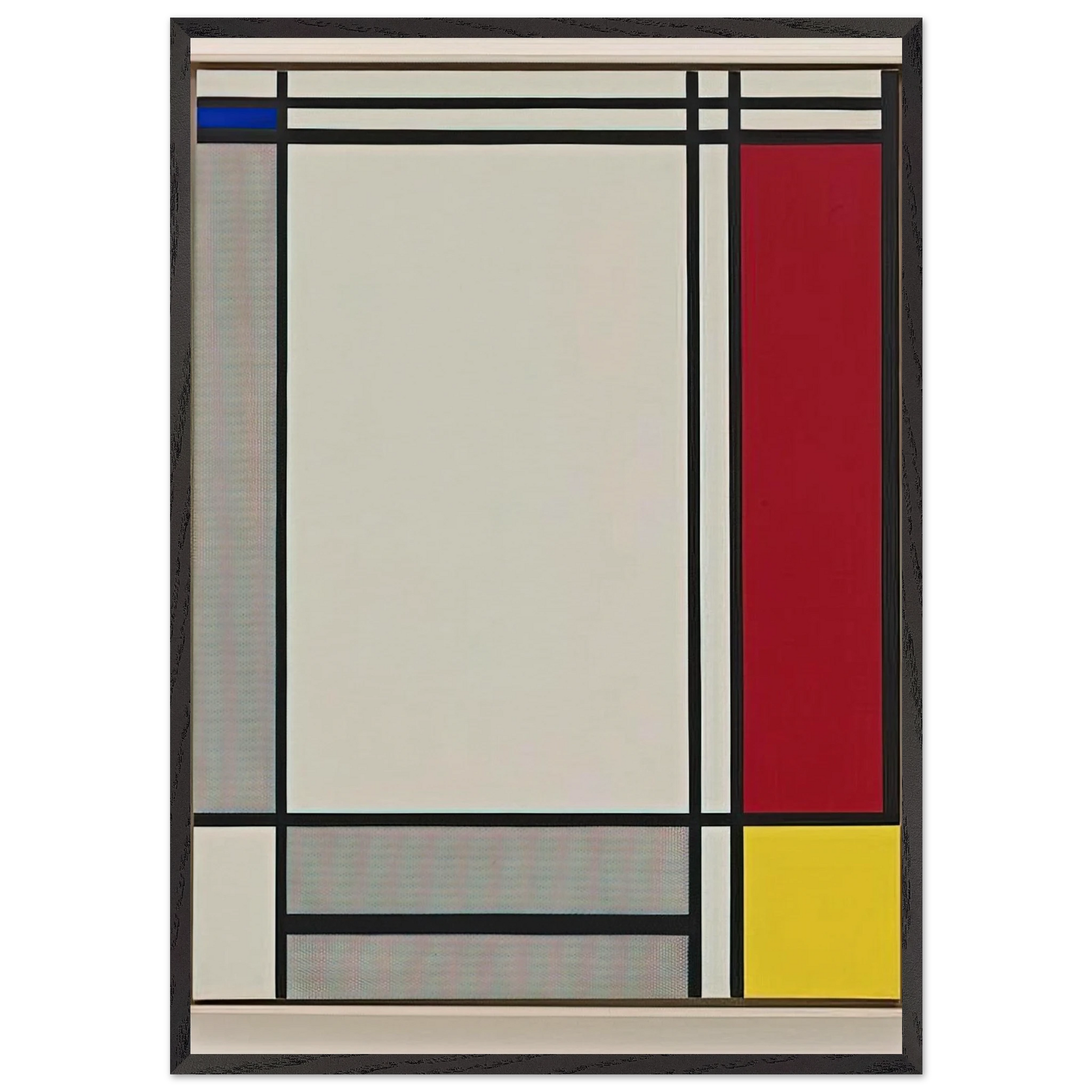 NON OBJECTIVE I 1964 - Roy Lichtenstein Framed Art Print – Black Wooden Frame - Default Title - -Framed Art Print