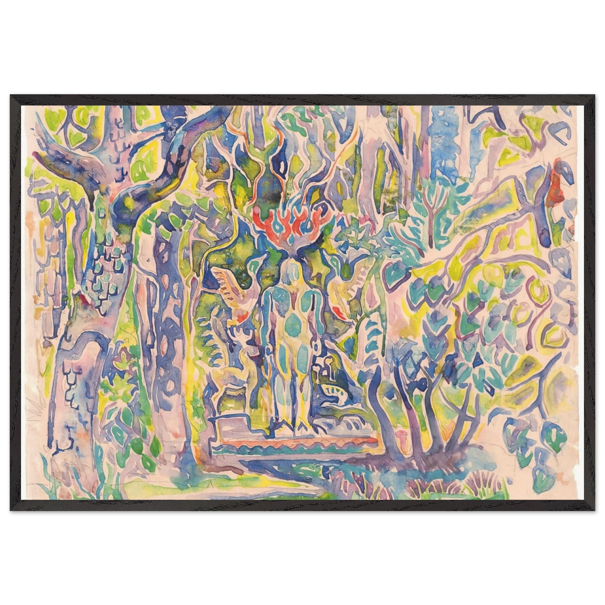 Walter Anderson N1 - Walter Inglis Anderson Framed Art Print – Black Wooden Frame - Default Title - -Framed Art Print