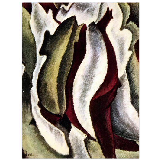 Arthur Dove - Based on Leaf Forms and Spaces - 1912 Fine Art Poster - Default Title
