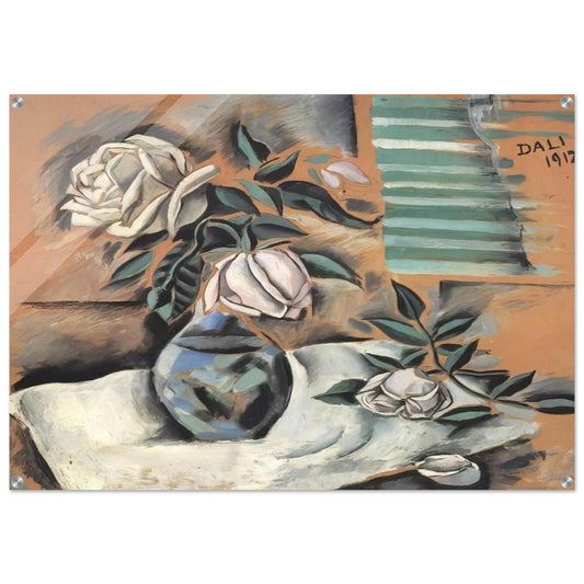 BOUQUET L IMPORTANT C EST LA ROSE - Salvador Dali Acrylic Print - 70x100 cm / 28x40″ inches