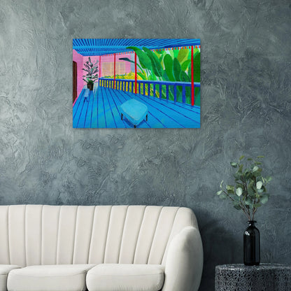 David Hockney - David Hockney Brushed Aluminum Print - 70x100 cm / 28x40 inches | David Hockney Aluminum Print | David Hockney Prints