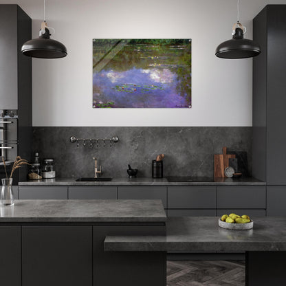 Water Lilies, The Clouds - claude monet Acrylic Print - 70x100 cm / 28x40″ inches | claude monet Wall Art | claude monet Prints
