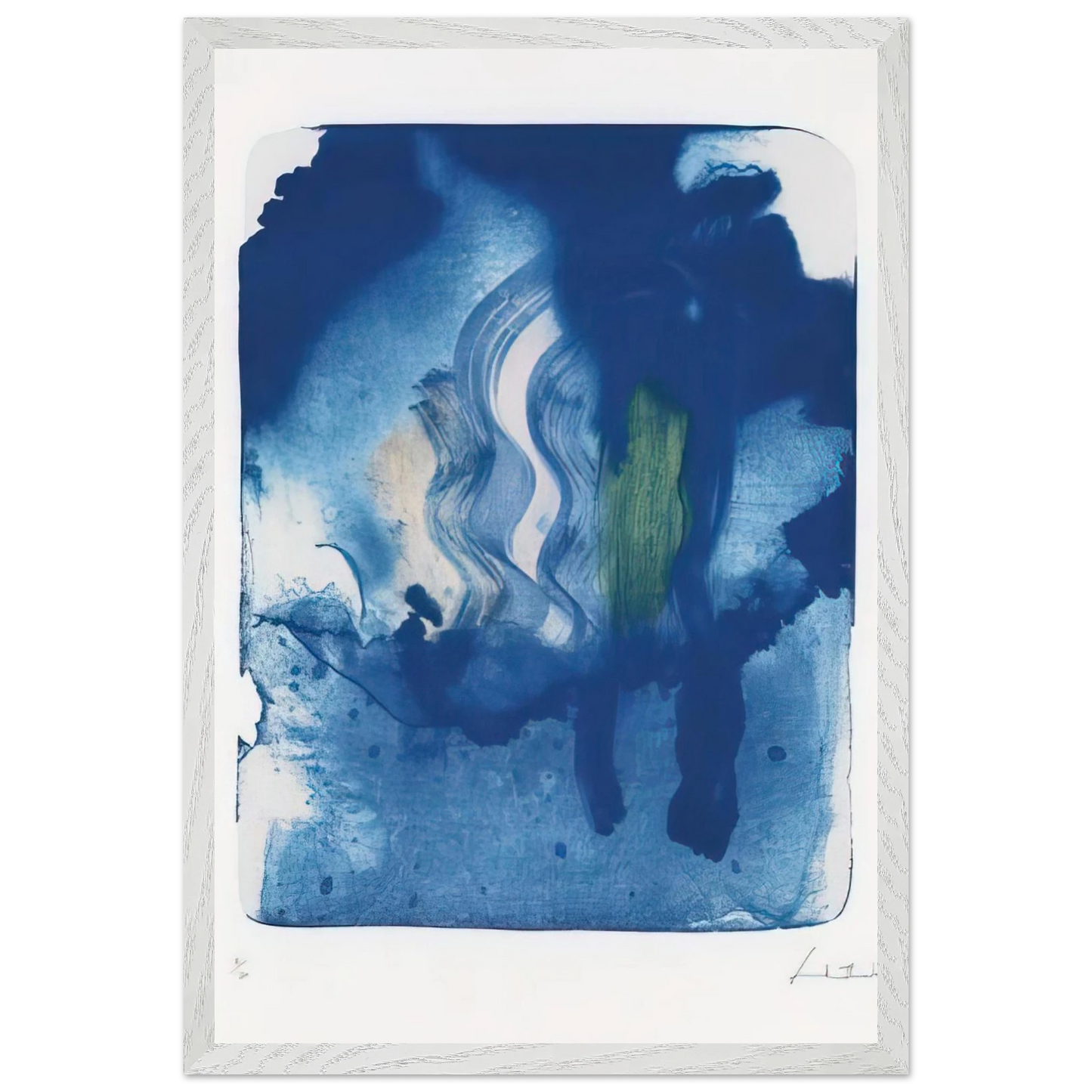 Helen Frankenthaler - Reflections V - 1995 Wall art - A3 (29.7 x 42  cm) - Fine Art Poster - -