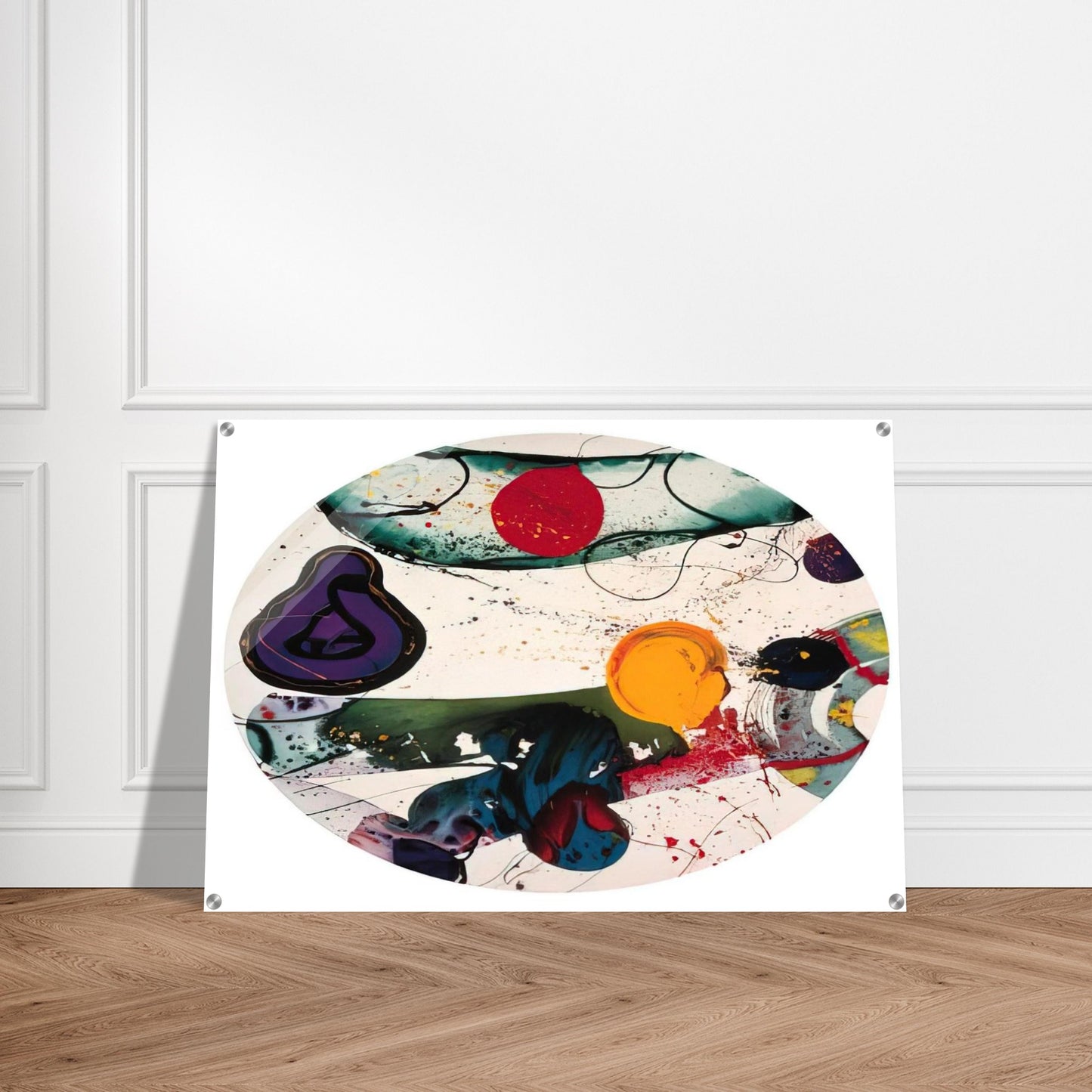 Lollipop  SF88-250  - Sam Francis Acrylic Print - 70x100 cm / 28x40″ inches | Sam Francis Wall Art | Sam Francis Prints