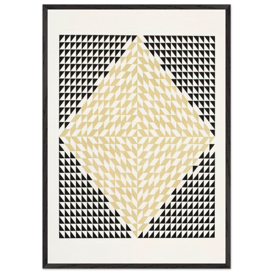 Wall artSECOND MOVEMENT V 1968 - Anni Albers Framed Art Print – Black Wooden Frame - Default Title - -Framed Art Print