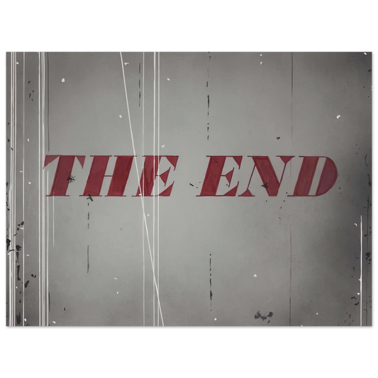 Edward Ruscha - THE END 1997 Fine Art Poster - Default Title