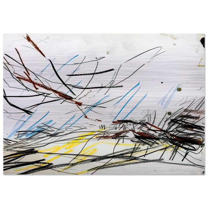 WORKING DRAWING FOR PRIMROSE HILL 1 - Frank Auerbach Brushed Aluminum Print - 70x100 cm / 28x40 inches | Frank Auerbach Aluminum Print | Frank Auerbach Prints