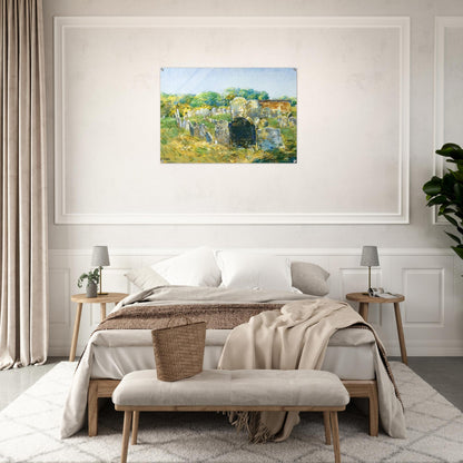 Colonial Graveyard at Lexington - Childe Hassam Acrylic Print - 70x100 cm / 28x40″ inches