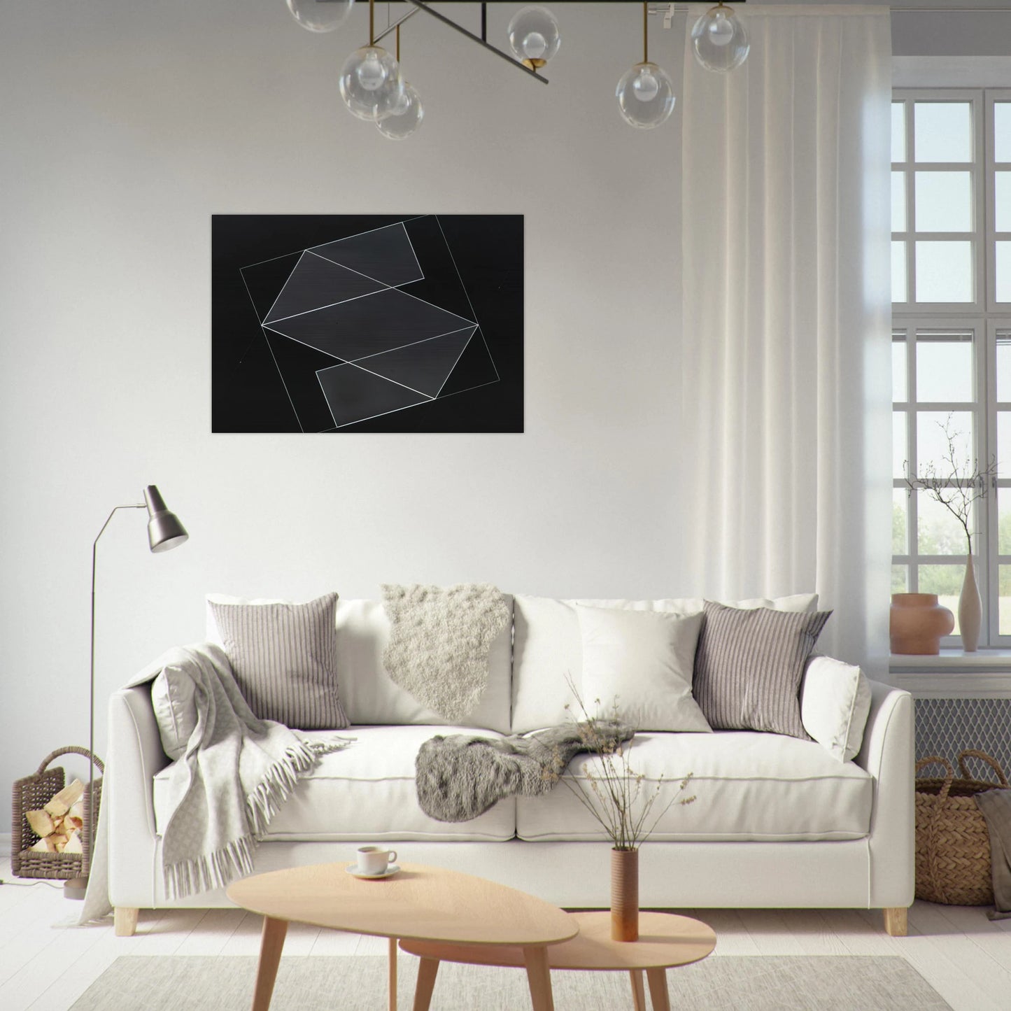 STRUCTURAL CONSTELLATION 1952 - Josef Albers Brushed Aluminum Print - 70x100 cm / 28x40 inches | Josef Albers Aluminum Print | Josef Albers Prints