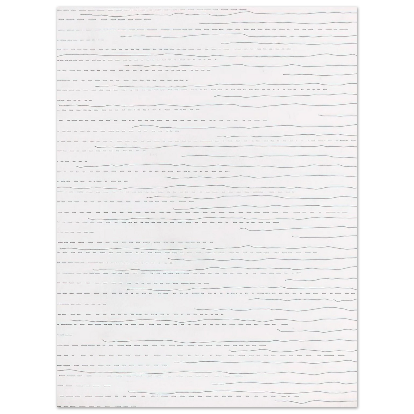 Sol LeWitt - Alternate Not-Straight Lines From the Right Side and Broken Lines From the Left Side of Random Length Fine Art Poster - Default Title