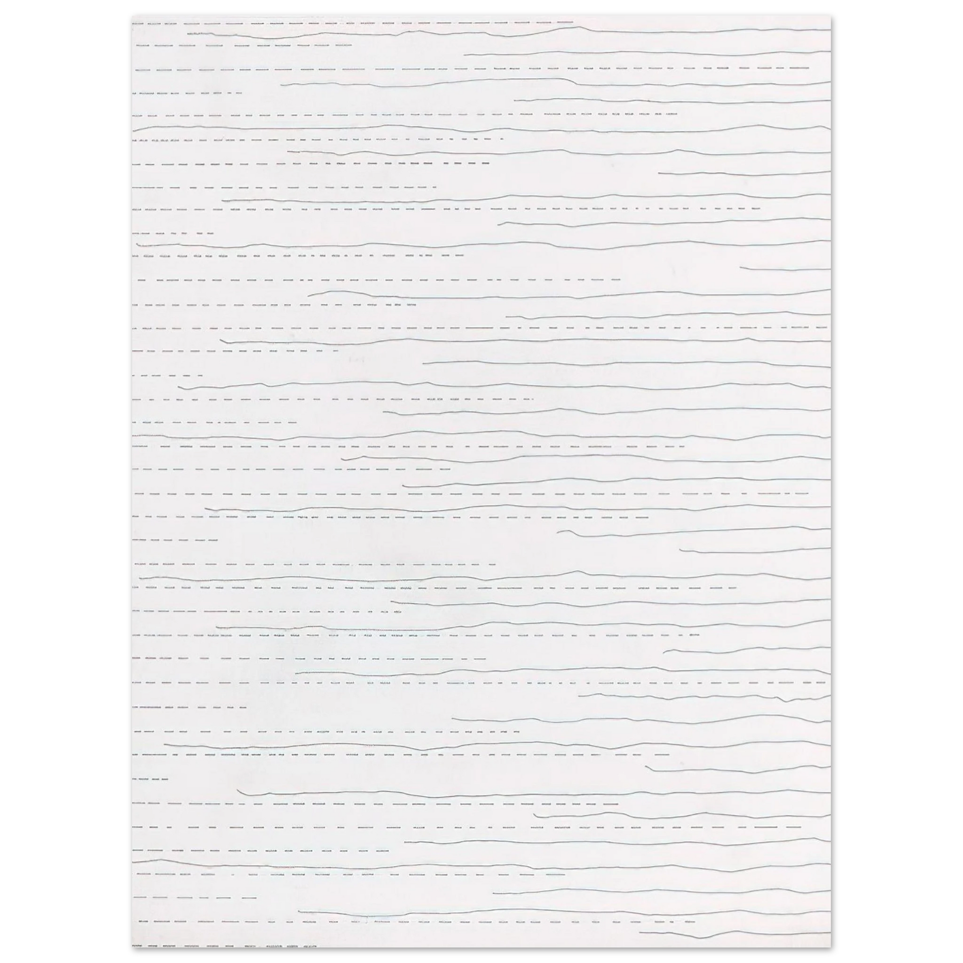 Sol LeWitt - Alternate Not-Straight Lines From the Right Side and Broken Lines From the Left Side of Random Length Fine Art Poster - Default Title