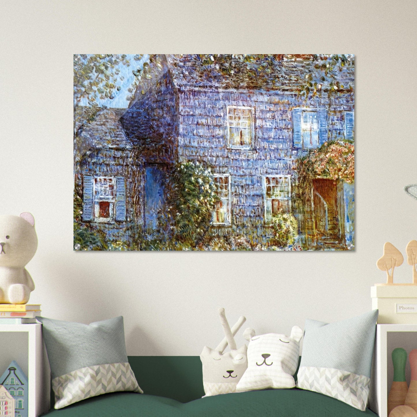 Hutchison House, Easthampton - Childe Hassam Acrylic Print - 70x100 cm / 28x40″ inches