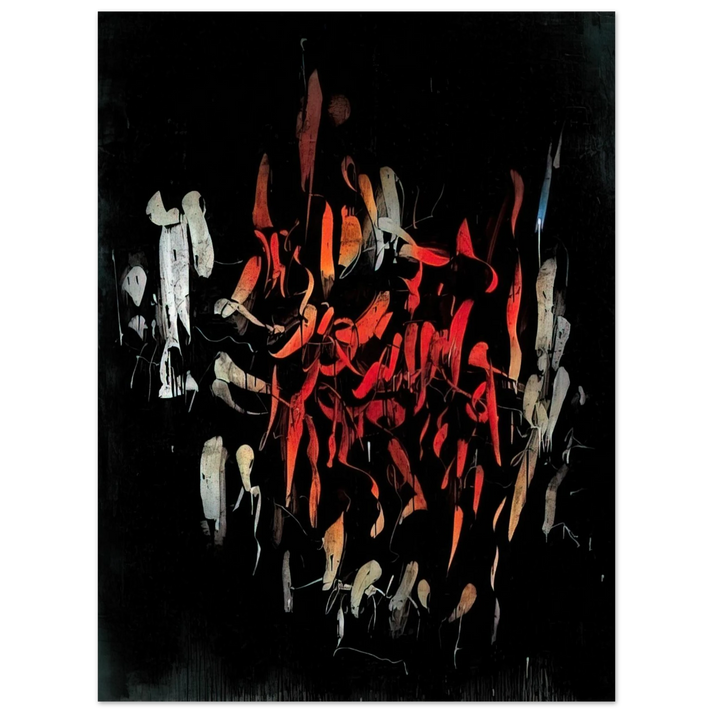 Simon Hantai - Ã€ Gerald Manley Hopkins - 1958  75x100 cm / 30x40inches Fine Art Poster