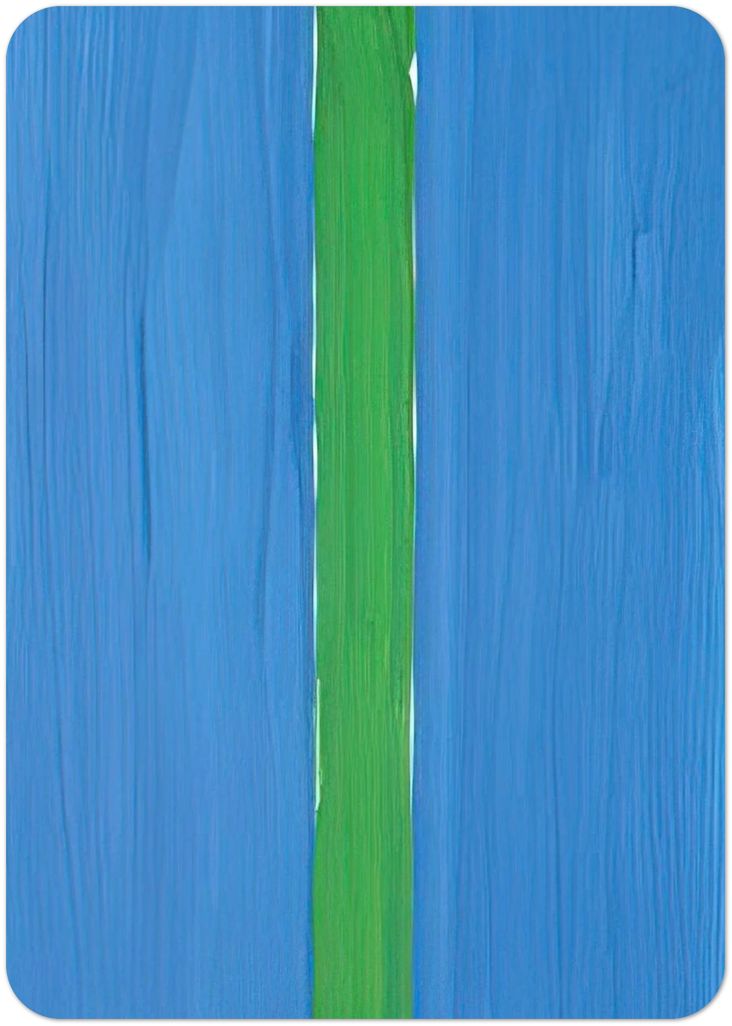 Composition bleue et verte - 1988 By Gunther Forg Pack of 10 Post Cards | Gunther Forg Post Cards | A6 (10.5 x 14.8 cm) - 4.1 x 5.8 inches