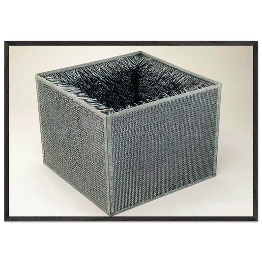 ACCESSION II 1968 - Eva Hesse Framed Art Print – Black Wooden Frame - Default Title - -Framed Art Print