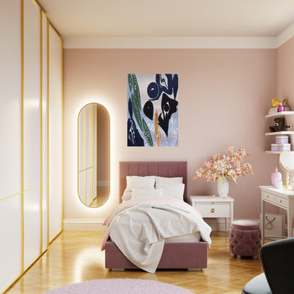 Hellblau im Licht - 1965 - Ernst Wilhelm Nay Brushed Aluminum Print - 70x100 cm / 28x40 inches | Ernst Wilhelm Nay Aluminum Print | Ernst Wilhelm Nay Prints