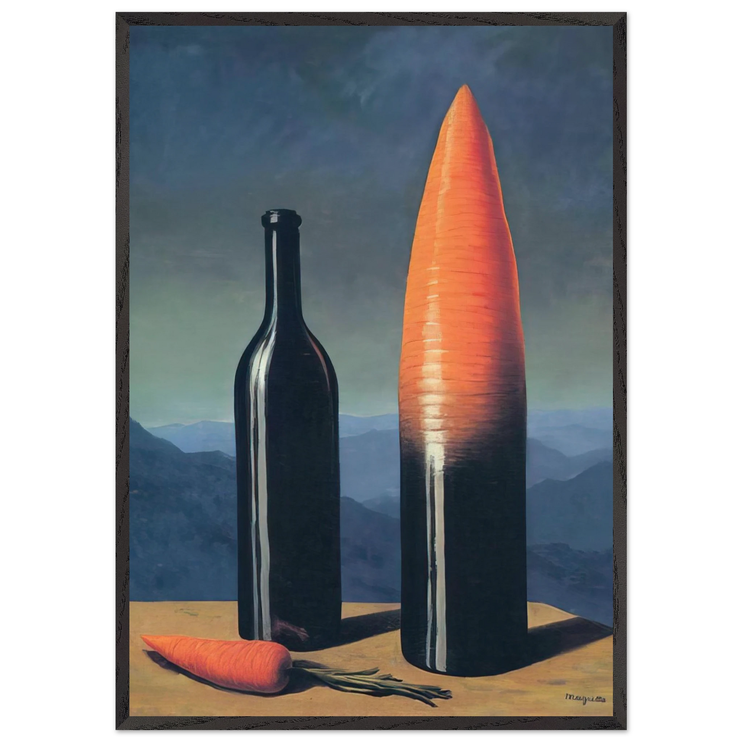 THE EXPLANATION 1952 - Rene Magritte Framed Art Print – Black Wooden Frame - Default Title - -Framed Art Print