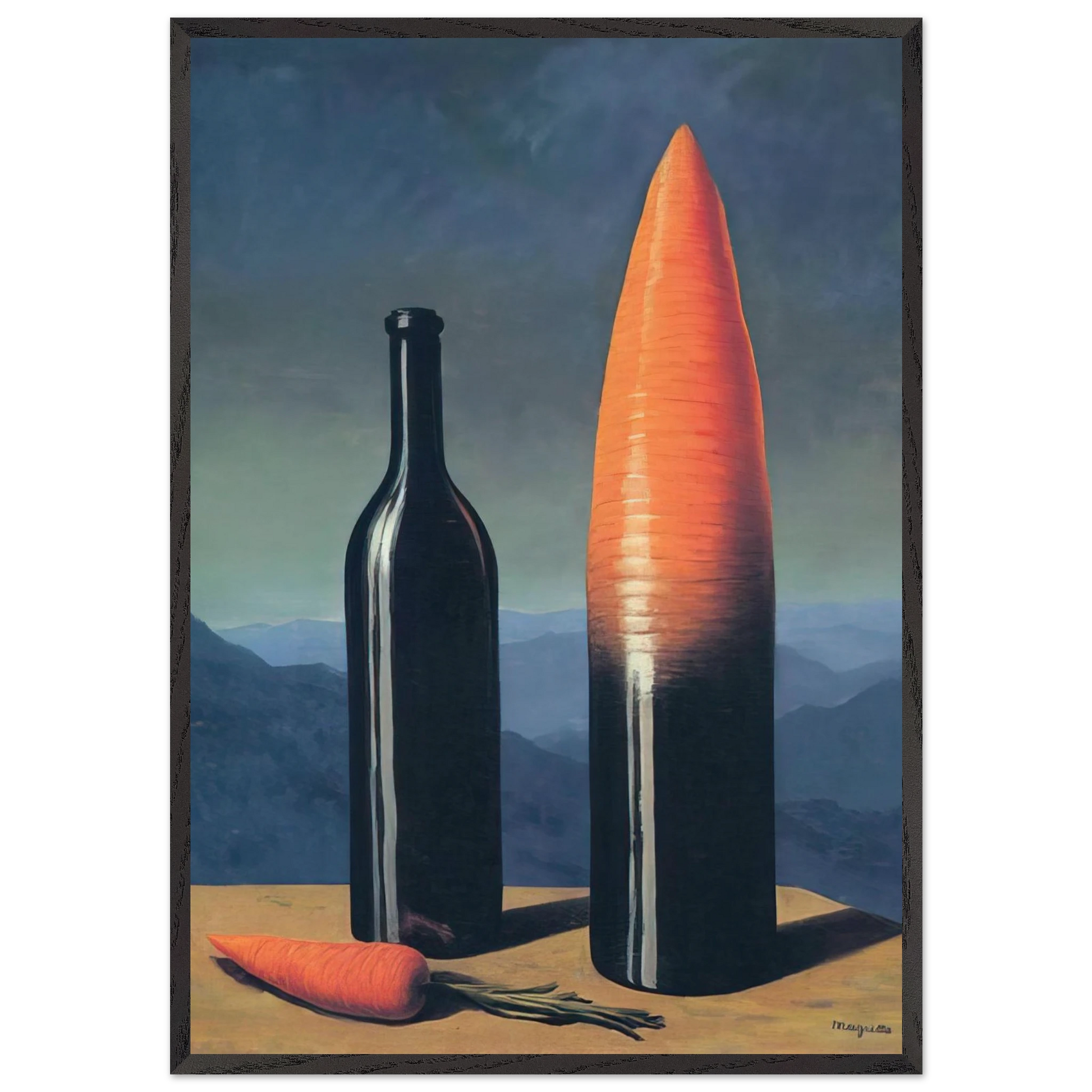 THE EXPLANATION 1952 - Rene Magritte Framed Art Print – Black Wooden Frame - Default Title - -Framed Art Print