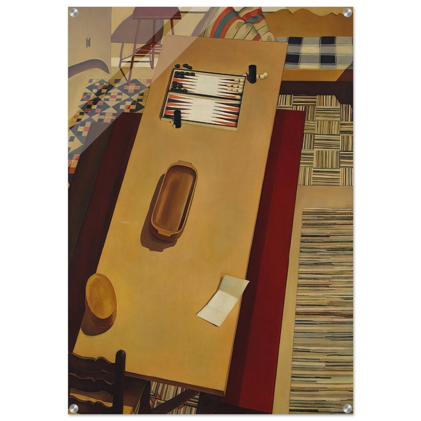 Americana - 1931 - Charles Sheeler Acrylic Print - 70x100 cm / 28x40″ inches | Charles Sheeler Wall Art | Charles Sheeler Prints